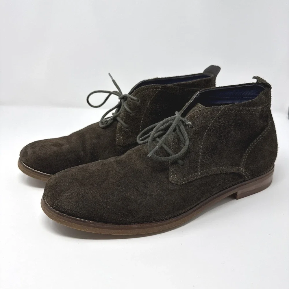Cole Haan Suede Ankle Boots Mens‎ Size 11.5M Brown Chukka Boots C10888 Casual
